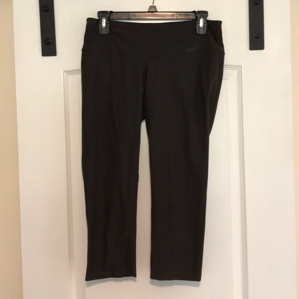 Dark Brown Nike 3/4 Crops